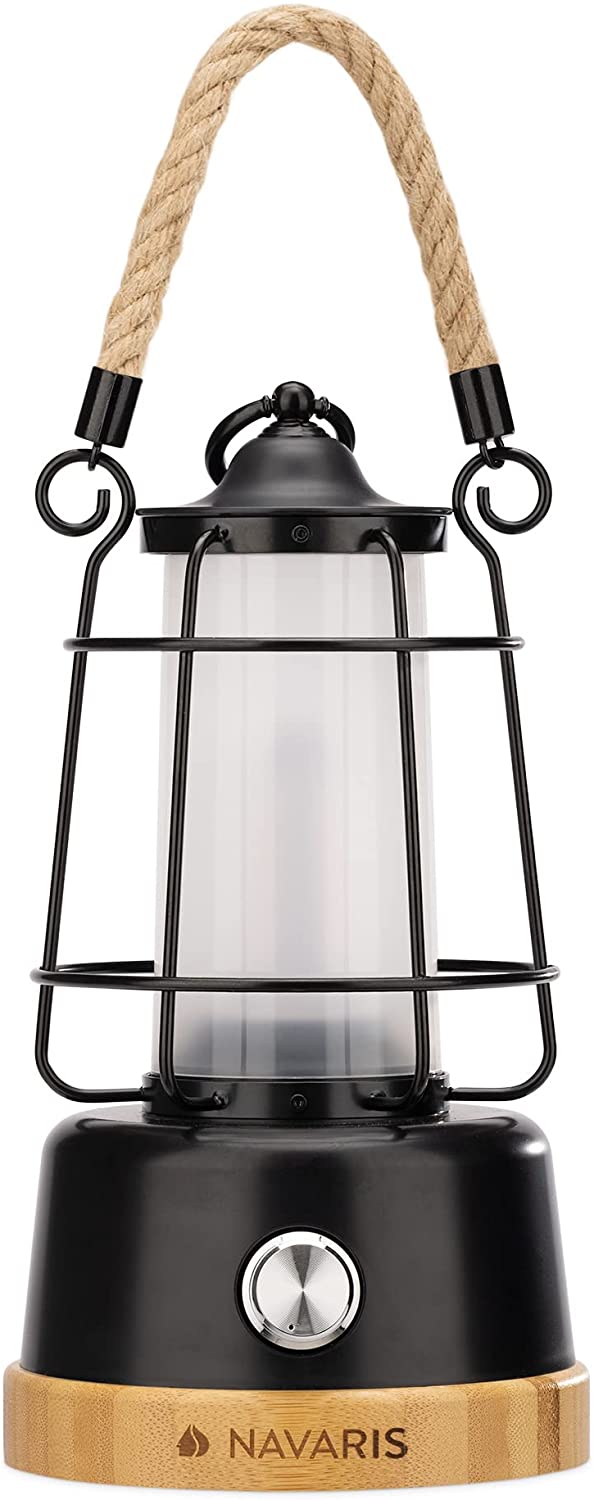 Navaris Επαναφορτιζόμενο Φανάρι LED - Black - 56078.01