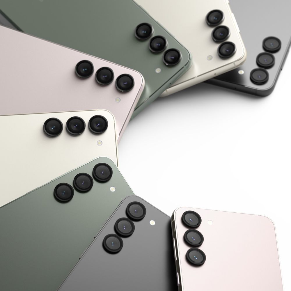 Ringke Samsung Galaxy S23 / S23 Plus Lens Frame Glass Αντιχαρακτικό Γυαλί για την Κάμερα - Black