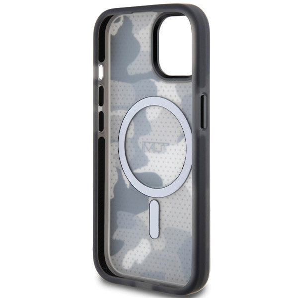 Tumi iPhone 15 Frosted Camo Print MagSafe Σκληρή Θήκη με Πλαίσιο Σιλικόνης και MagSafe - Black - TUHMP15STCAMK