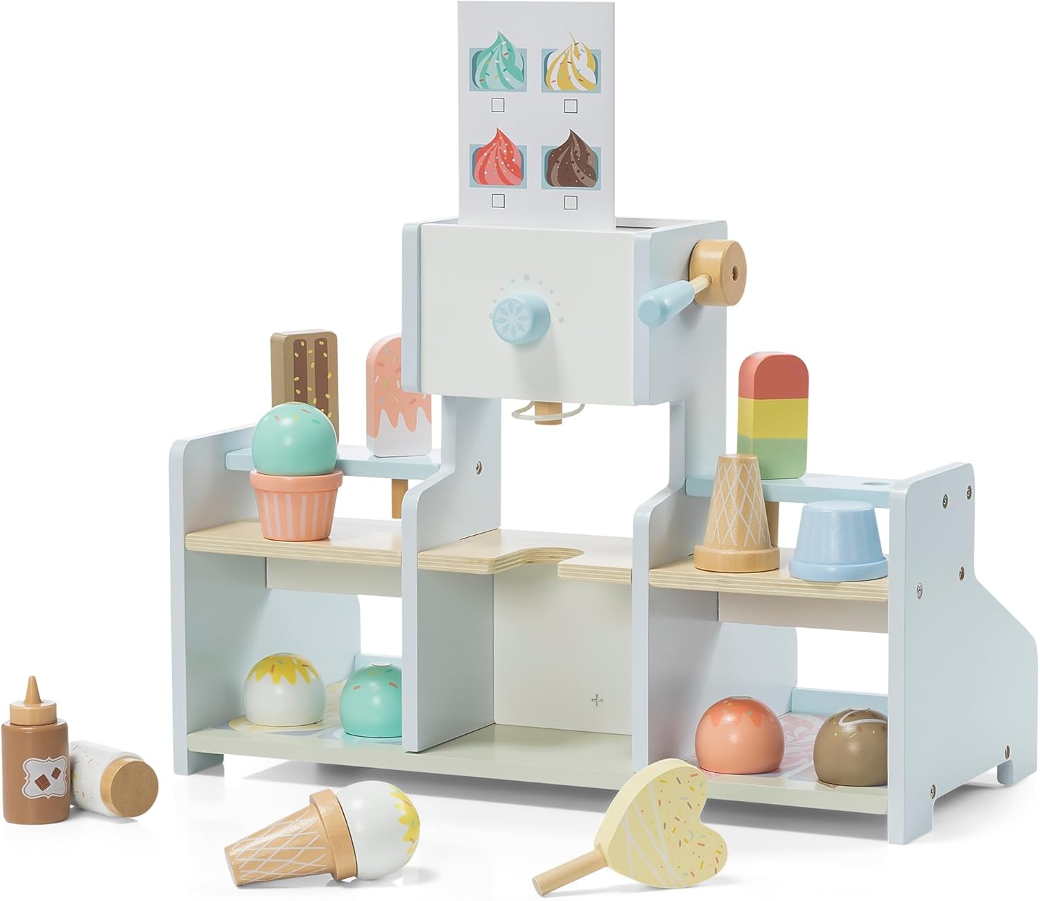 Navaris Ξύλινο Παιχνίδι Παγωτατζίδικo - Multicolor