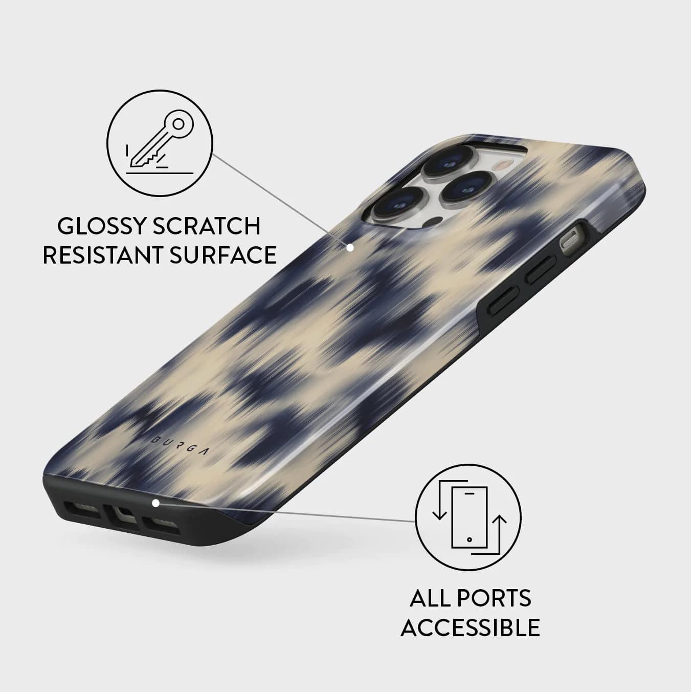 Burga iPhone 14 Pro Max Fashion Tough Σκληρή Θήκη - Avalanche