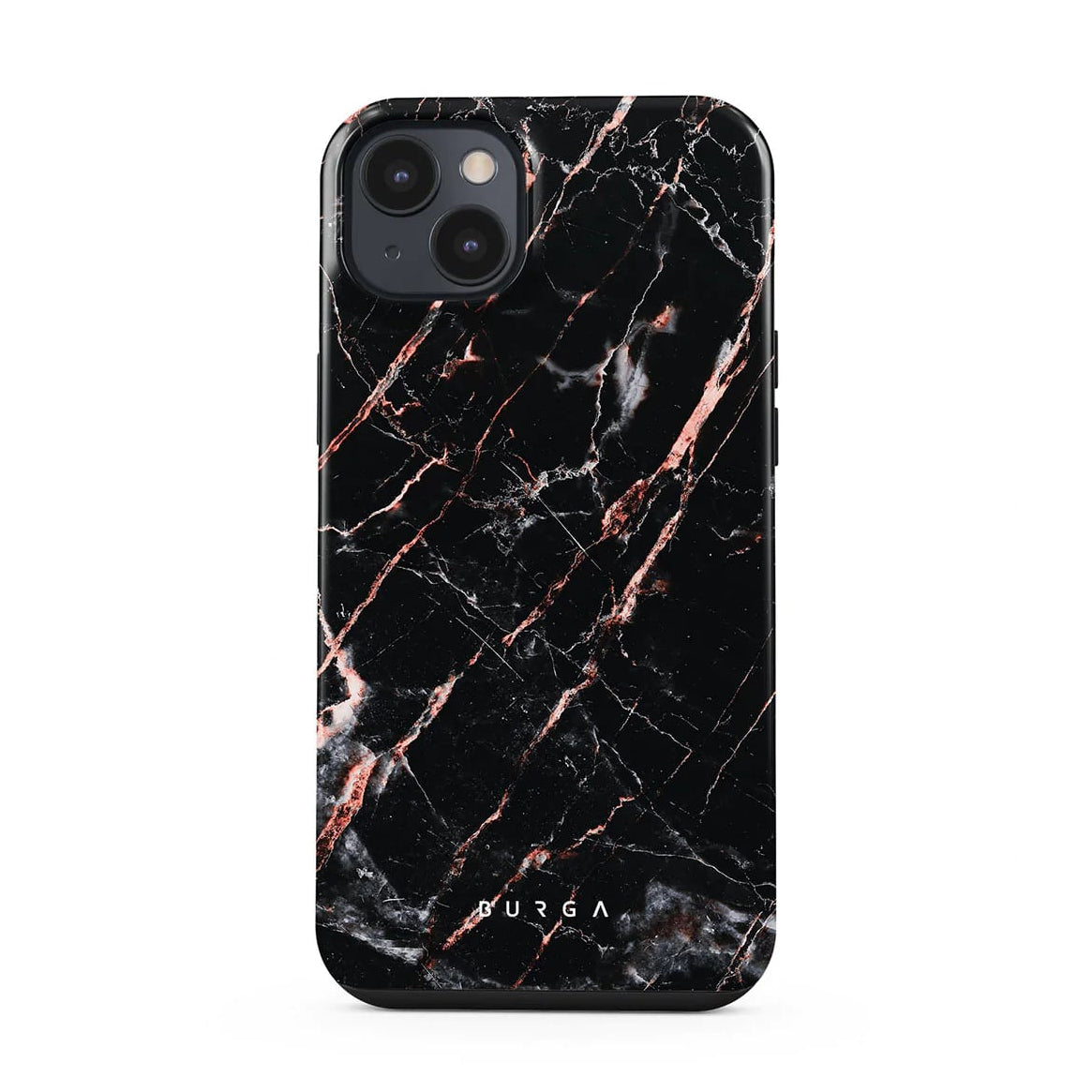 Burga iPhone 14 Plus Fashion Tough Σκληρή Θήκη - Rose Gold Marble