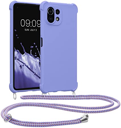 KW Xiaomi Mi 11 Lite / Mi 11 Lite 5G Θήκη Σιλικόνης TPU με Λουράκι - Lavender - 55902.108