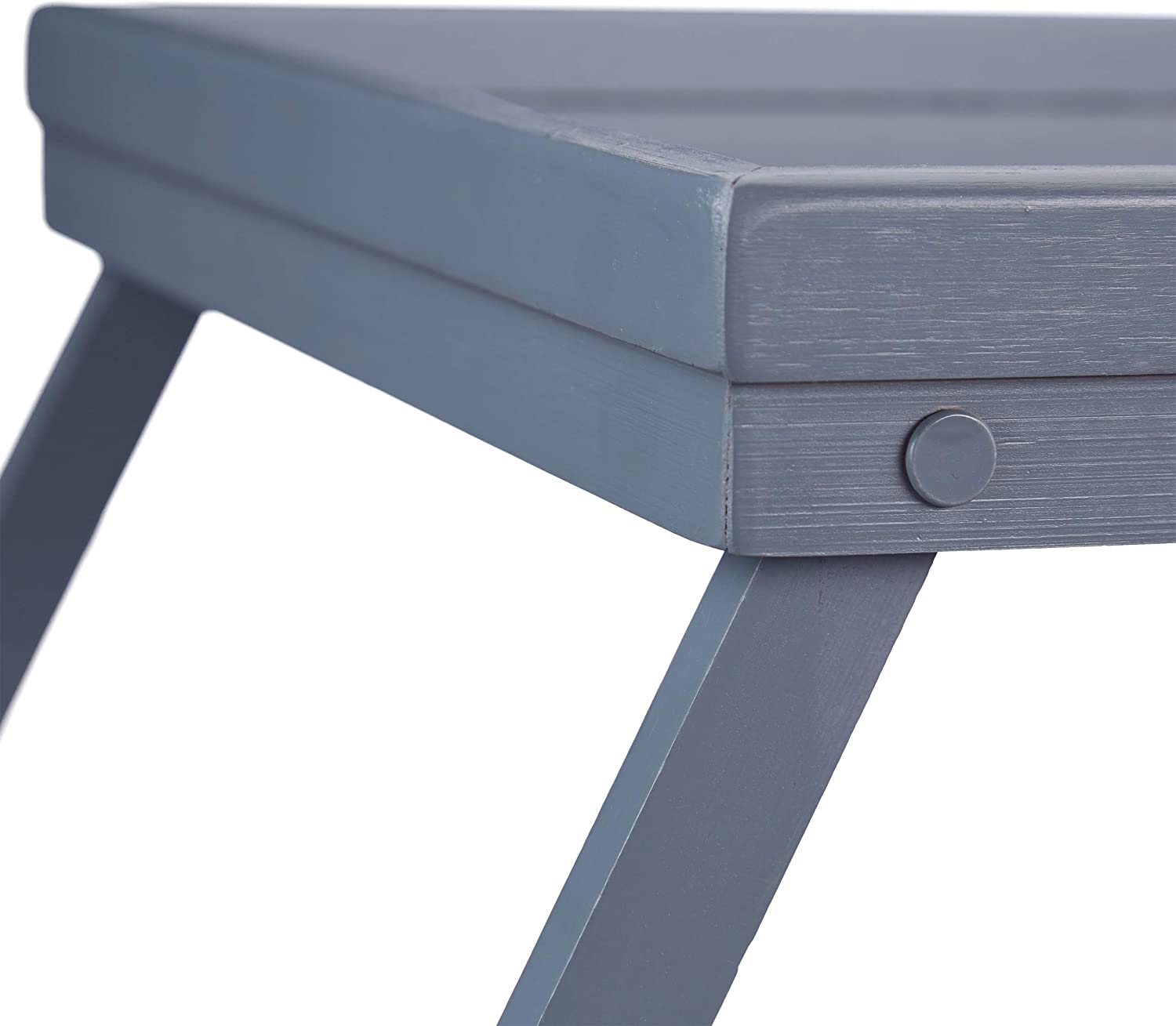 Relaxdays Τραπεζάκι Σερβιρίσματος Φαγητού από Μπαμπού - Grey - 4052025261306