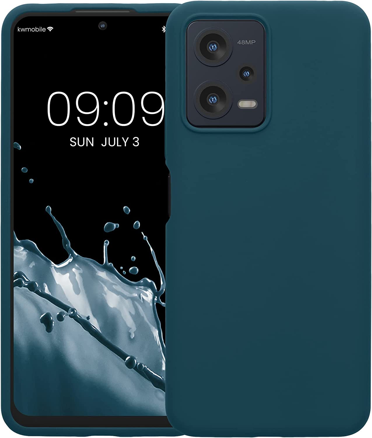 KW Xiaomi Redmi Note 12 5G / Poco X5 5G Θήκη Σιλικόνης Rubberized TPU - Matte Petrol - 60889.57