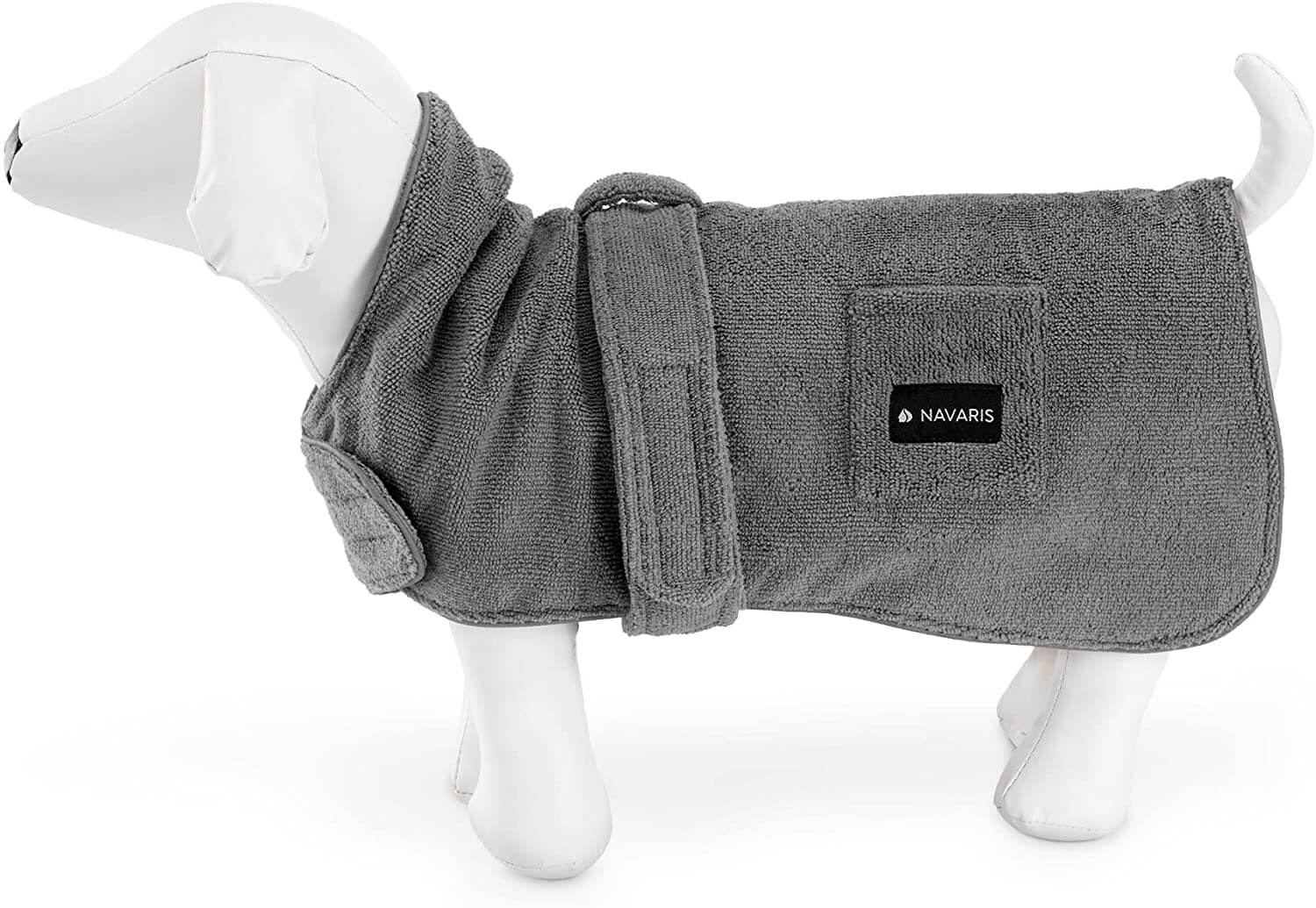 Navaris Μπουρνούζι Σκύλου - S - Grey - 56089.22.1