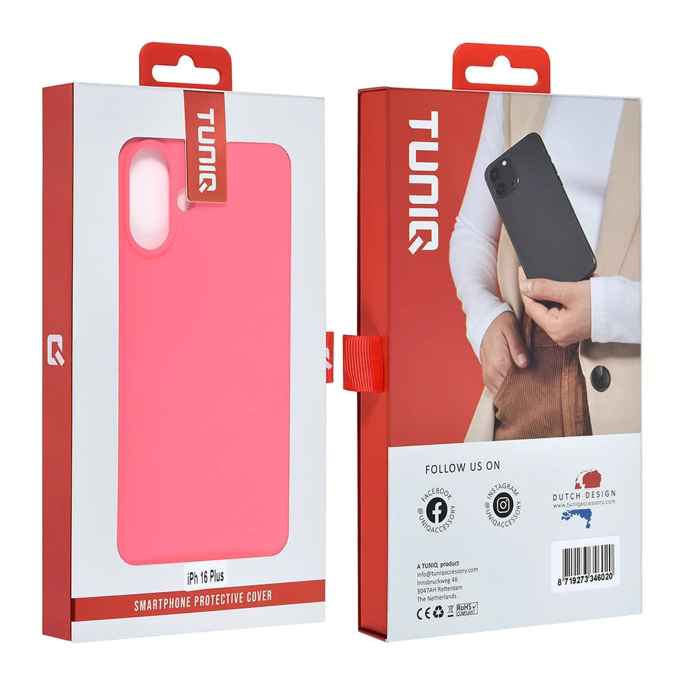 Tuniq iPhone 16 Plus Θήκη Σιλικόνης - Hot Pink