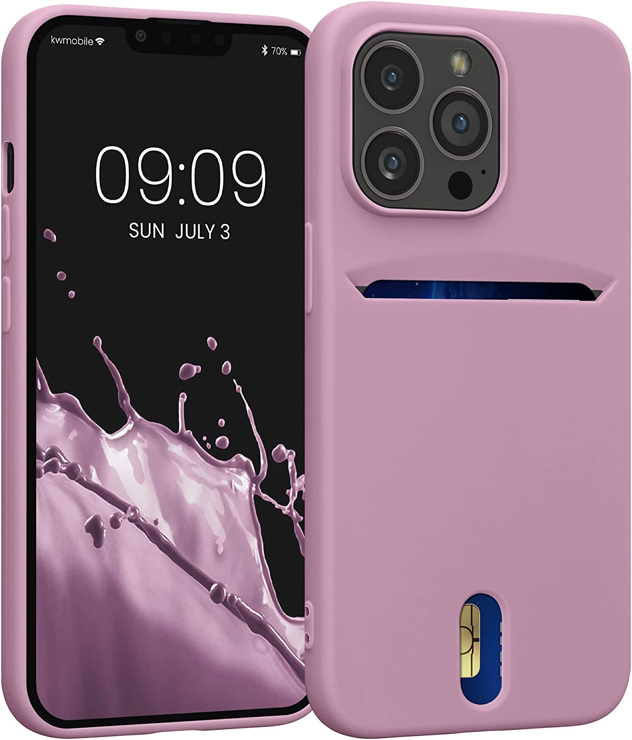 KW iPhone 13 Pro Θήκη Σιλικόνης TPU - Dusky Pink - 57749.10