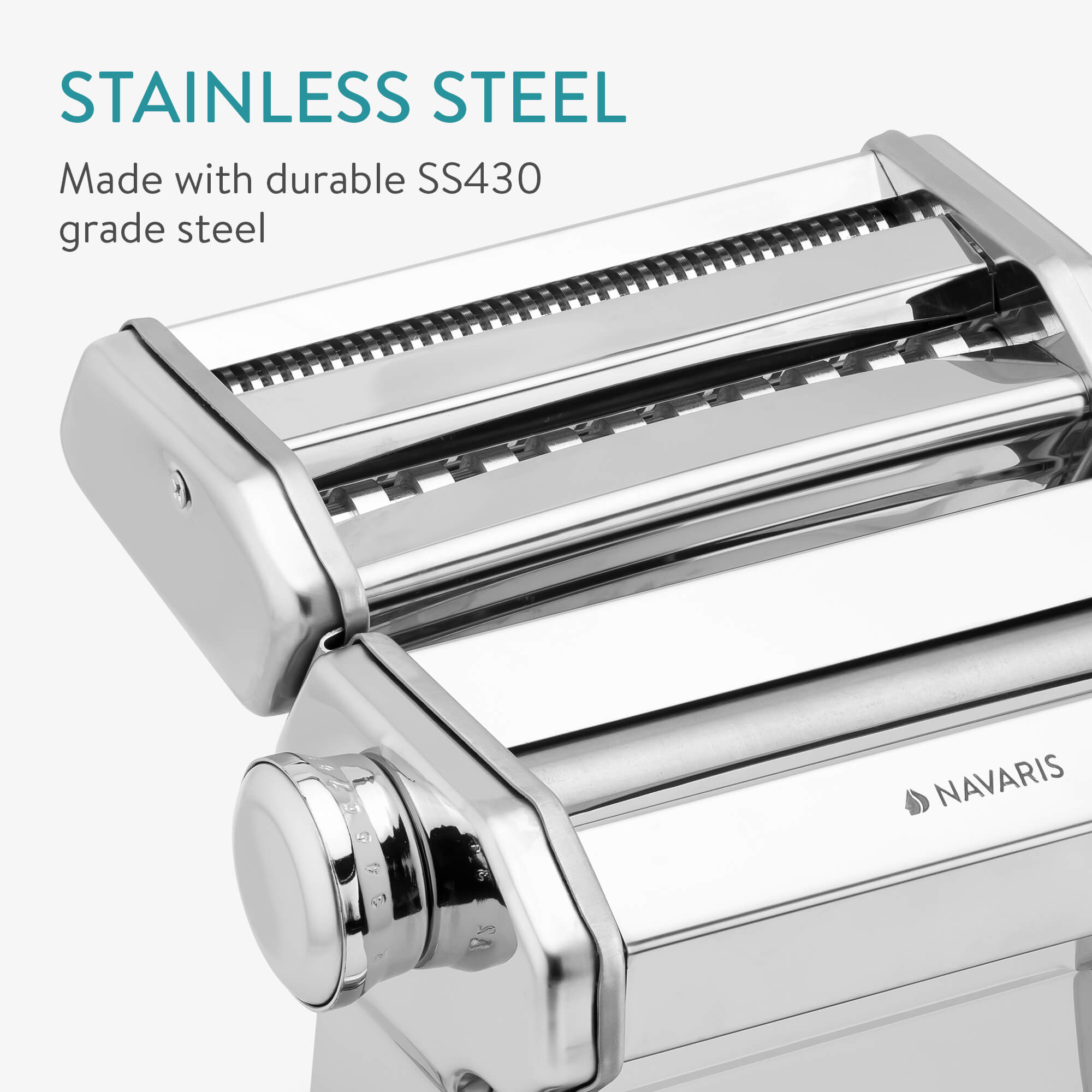 Navaris Παρασκευαστής Ζυμαρικών από Ανοξείδωτο Ατσάλι - Silver - 44874.03