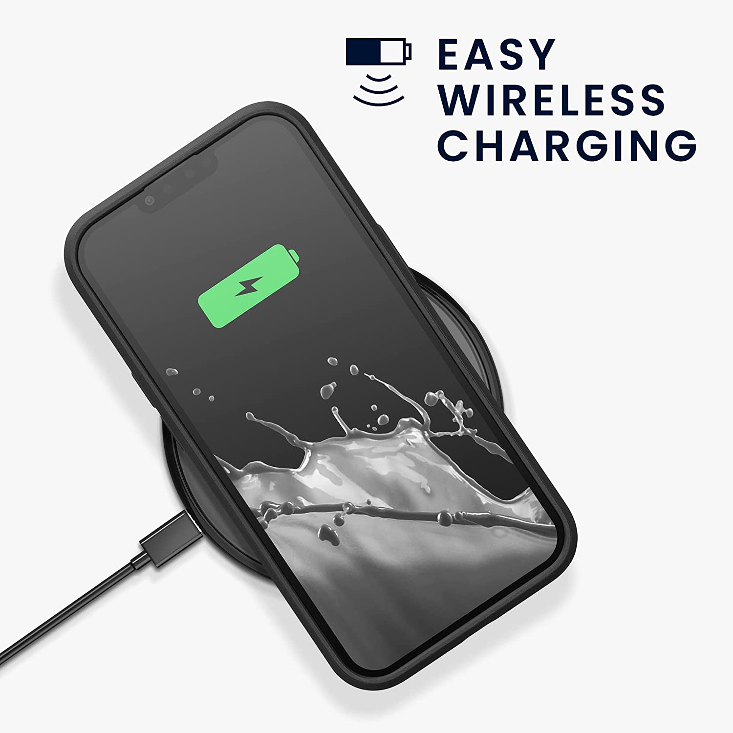 KW iPhone 13 Pro Shockproof Hybrid Σκληρή Θήκη με Πλαίσιο Σιλικόνης TPU - Black - 59199.01