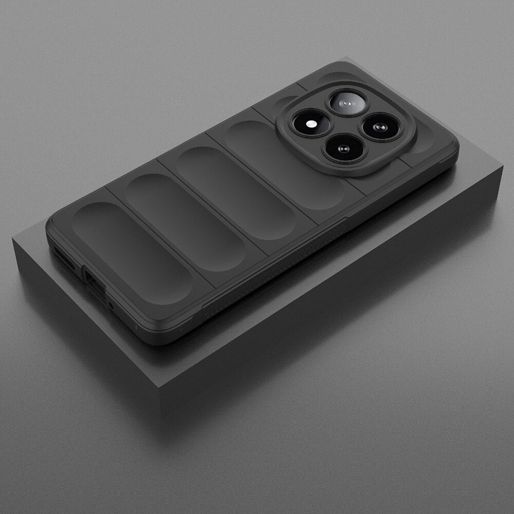 Techsuit Xiaomi Redmi Note 14 Pro 5G / Poco X7 Magic Shield Θήκη Σιλικόνης TPU - Black