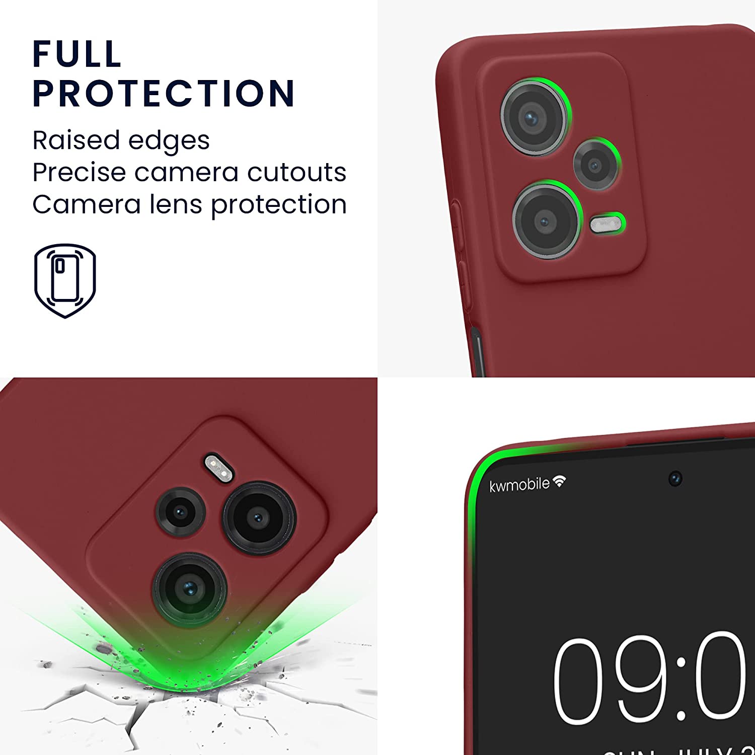 KW Xiaomi Redmi Note 12 Pro+ Θήκη Σιλικόνης TPU - Bordeaux Purple - 60686.187