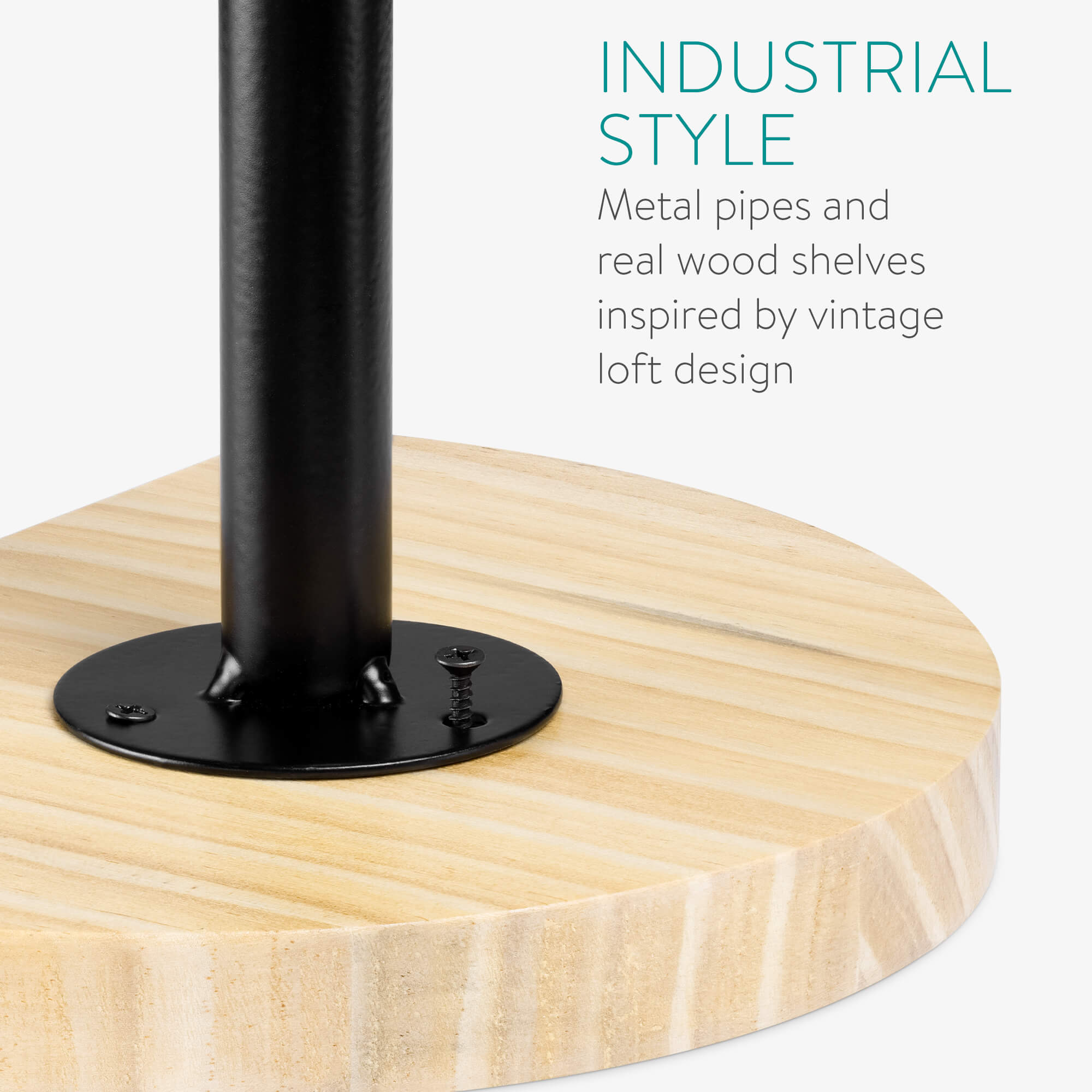 Navaris Σετ με 3 Ράφια με Βάση - 20 x 15 x 17 cm - Light Brown - 53785.24