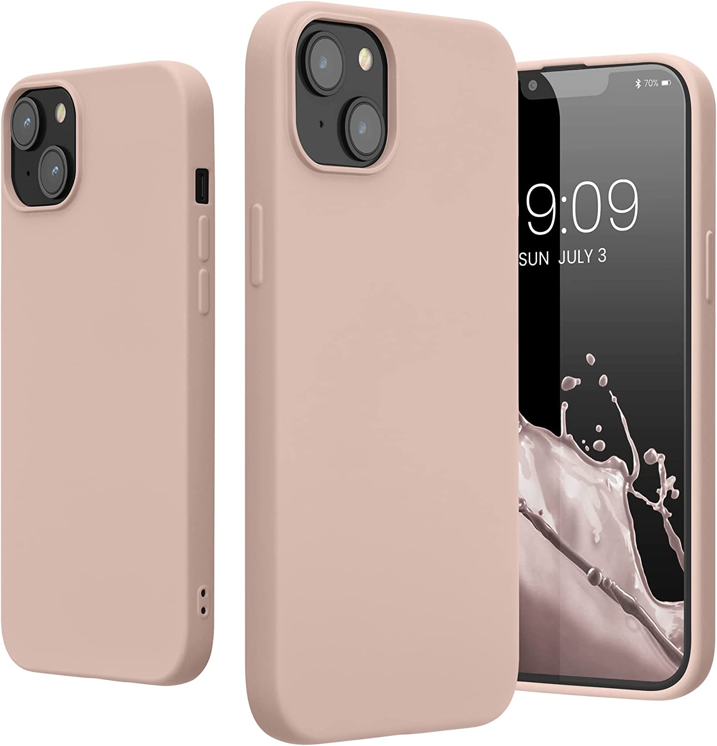 KW iPhone 14 Plus Θήκη Σιλικόνης Rubberized TPU - Coconut Swirl - 59080.225