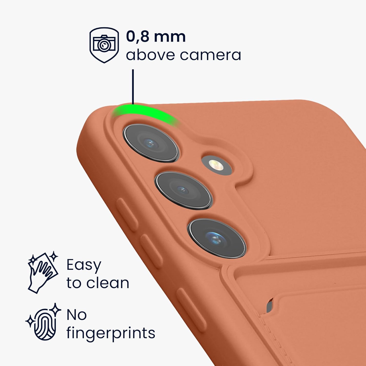 KW Samsung Galaxy S24 Θήκη Σιλικόνης TPU με Υποδοχή για Κάρτα - Grapefruit Pink