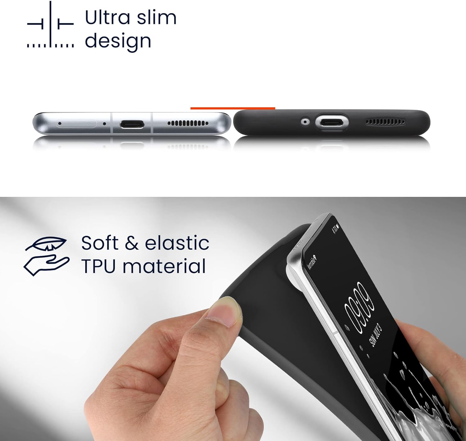 KW Xiaomi Redmi Note 13 5G Θήκη Σιλικόνης TPU - Cool Mint