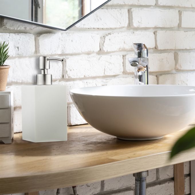 Relaxdays Σαπουνοθήκη Dispenser από Πολυρητίνη - White - 4052025908621