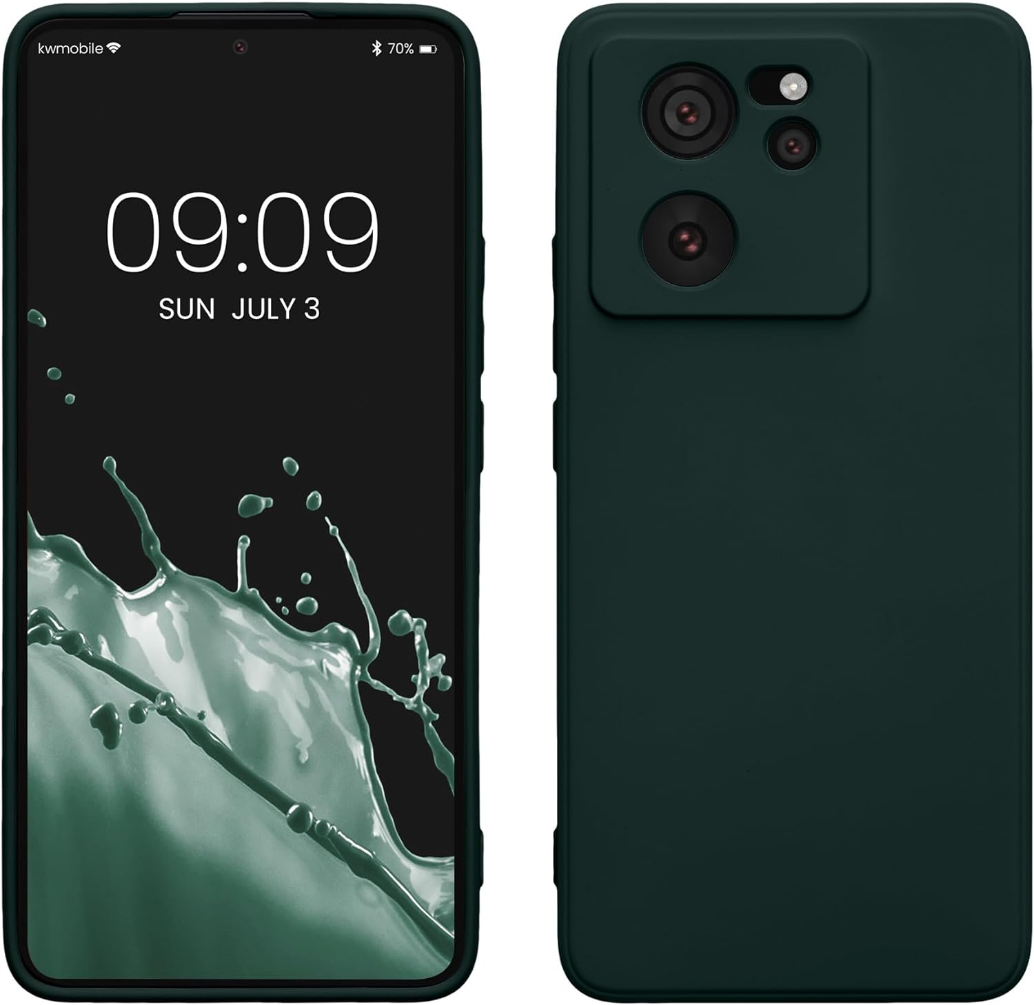 KW Xiaomi 13T / 13T Pro Λεπτή Θήκη Σιλικόνης Rubberized TPU - Moss Green