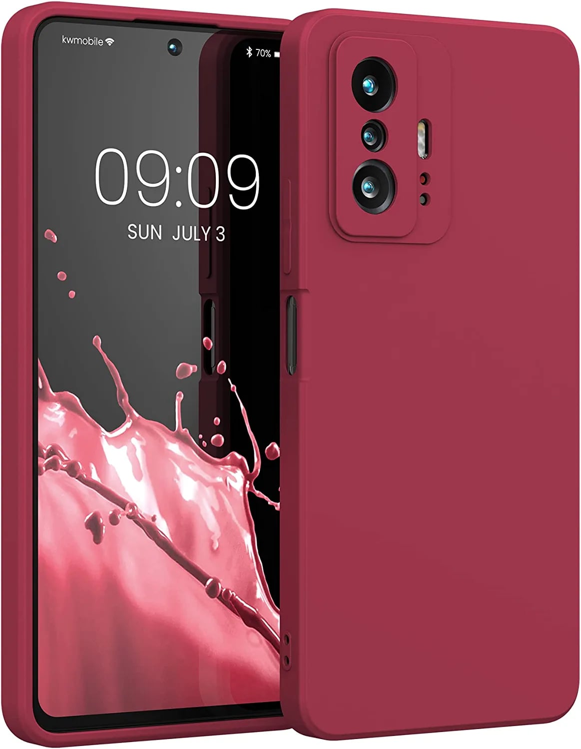 KW Xiaomi 11T / 11T Pro Θήκη Σιλικόνης Rubberized TPU - Sweet Cherry - 56573.229