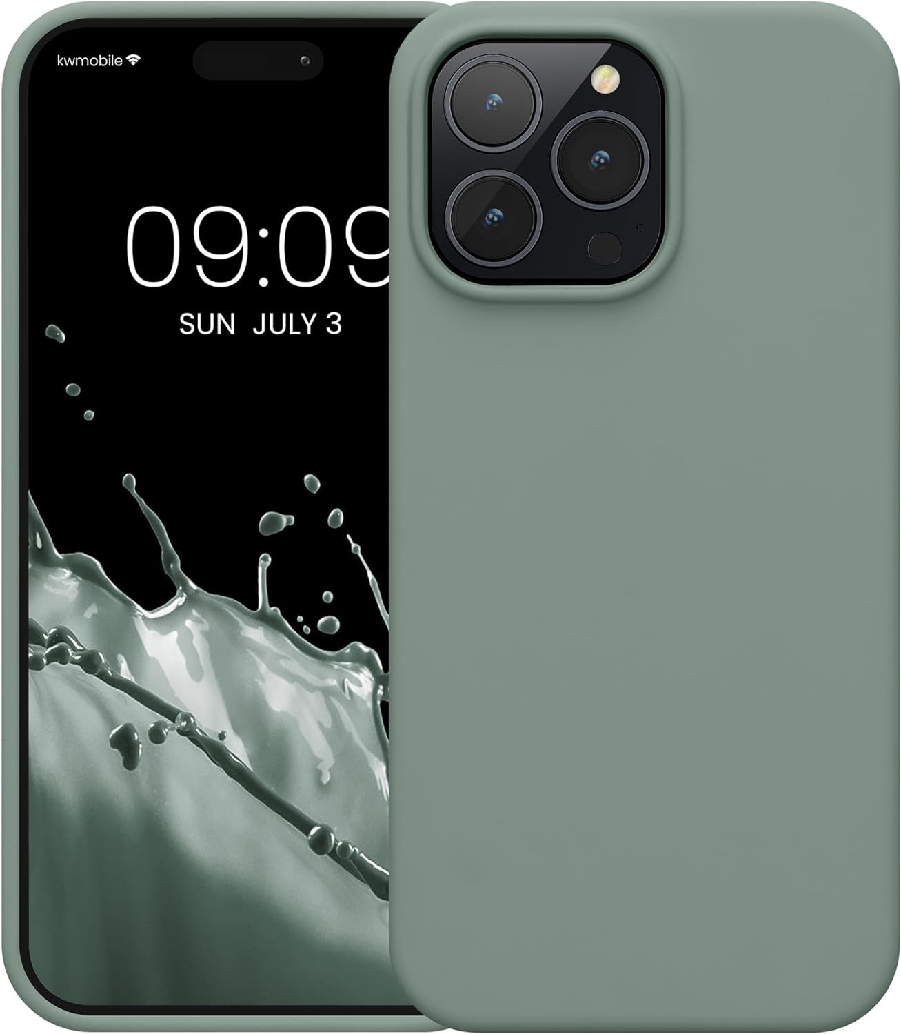 KW iPhone 14 Pro Max Θήκη Σιλικόνης Rubberized TPU - Rainwashed Green