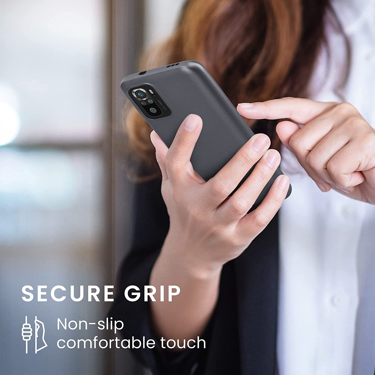 KW Xiaomi Redmi Note 10 / Note 10s / Poco M5s Θήκη Σιλικόνης TPU - Metallic Grey - 57280.232