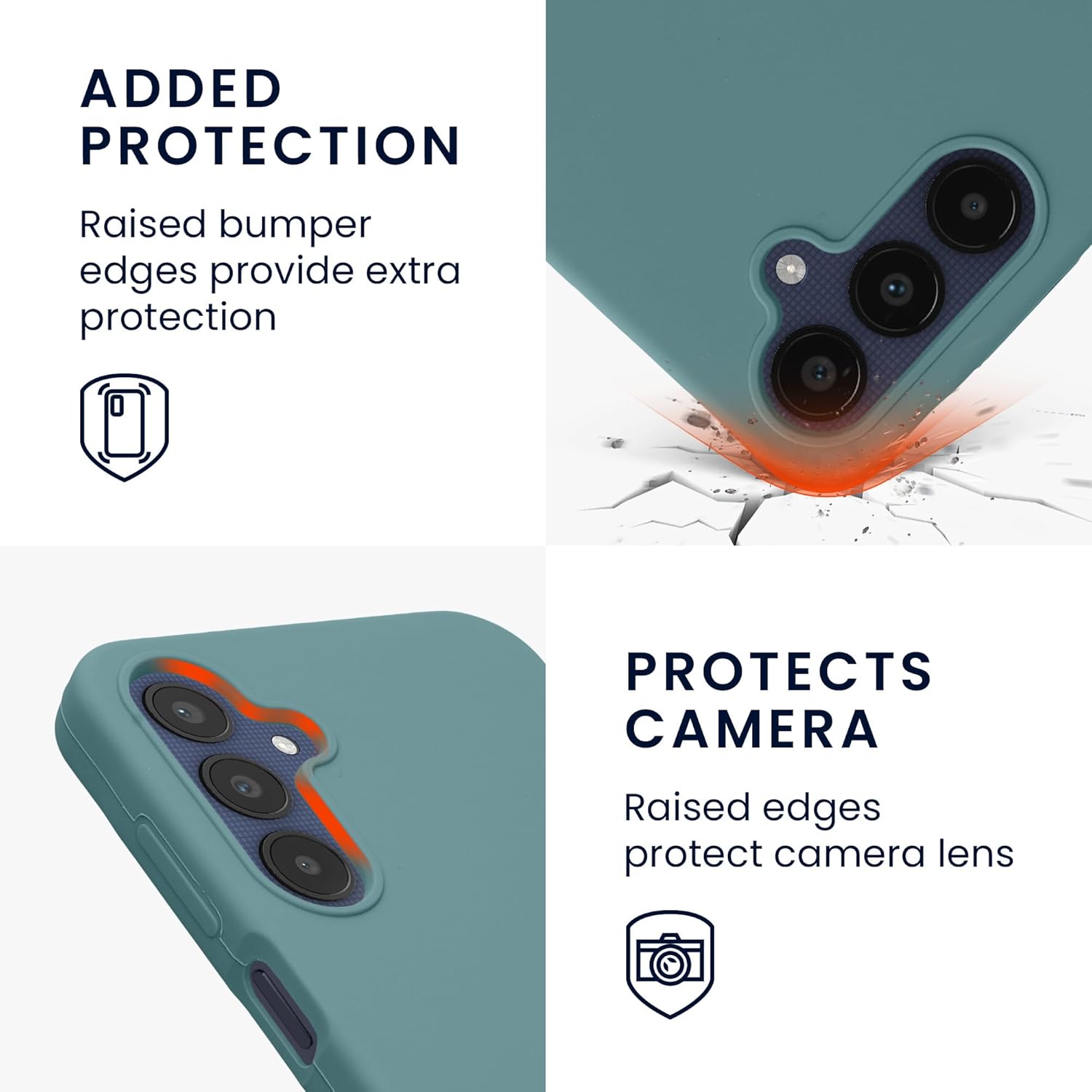 KW Samsung Galaxy A25 5G Θήκη Σιλικόνης Rubberized TPU - Arctic Night