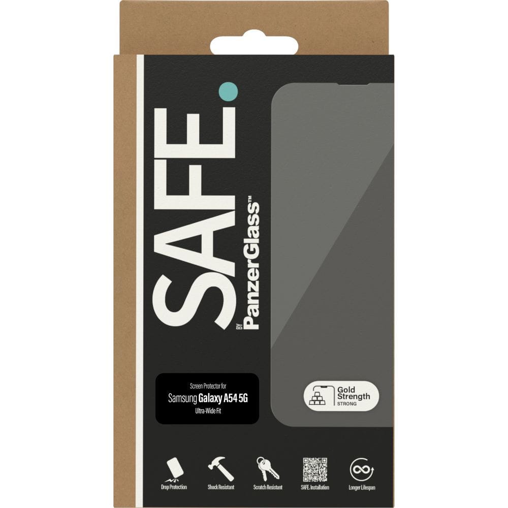 Safe by PanzerGlass Samsung Galaxy A54 5G Case Friendly Full Screen Αντιχαρακτικό Γυαλί Οθόνης - Διάφανο - SAFE95332