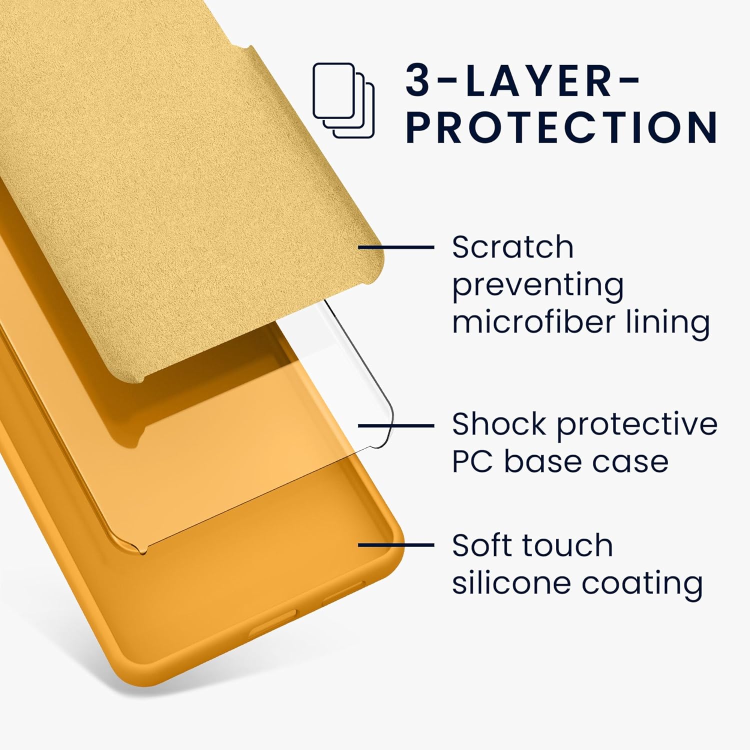 KW iPhone 15 Θήκη Σιλικόνης Rubberized TPU - Mango