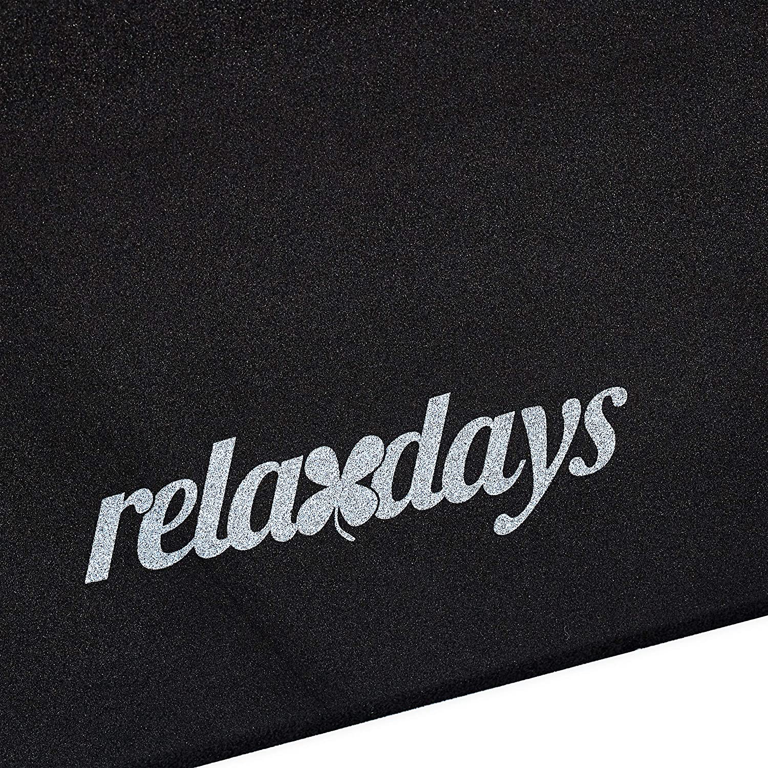 Relaxdays Σετ με 2 Μαξιλάρια Yoga - Black - 4052025944896