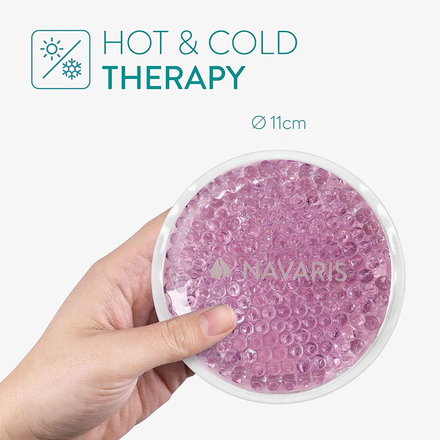 Navaris Κομπρέσες Γέλης Ζεστού / Κρύου - Pink / Grey - 52595.33.22