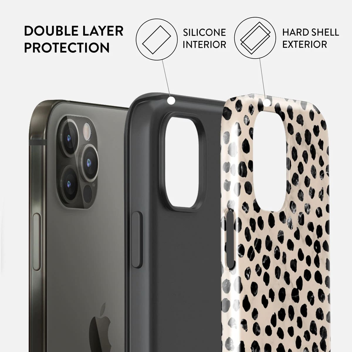 Burga iPhone 12 / 12 Pro Fashion Tough Σκληρή Θήκη - Almond Latte