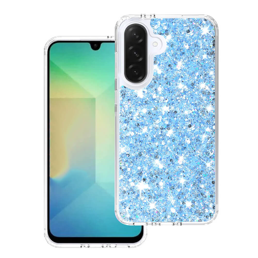 Techsuit Samsung Galaxy A26 5G - Sparkly Glitter - Σκληρή Θήκη με Πλαίσιο Σιλικόνης - Blue