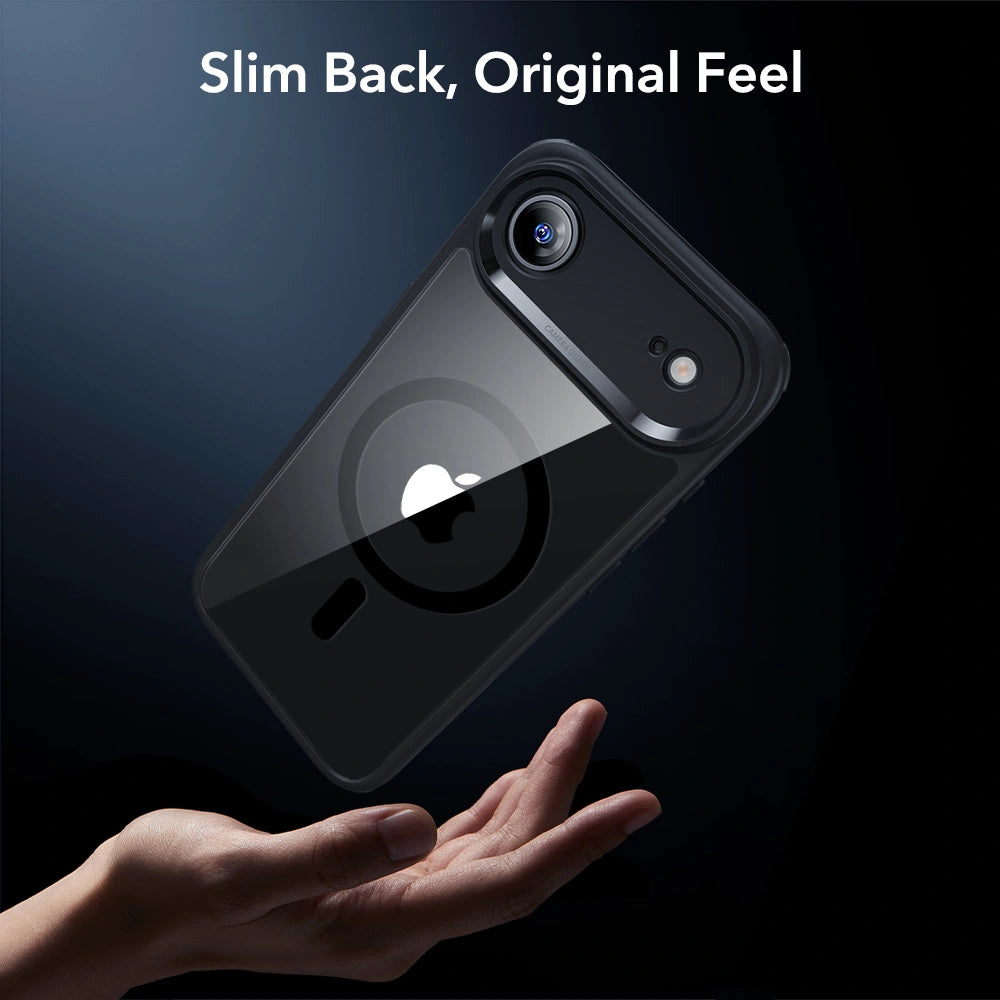 ESR iPhone Air - Σετ με Classic Hybrid MagSafe Σκληρή Θήκη με Πλαίσιο Σιλικόνης και Αντιχαρακτικό Γυαλί Οθόνης - Διάφανη / Black