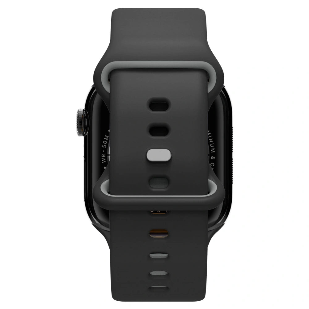 Spigen Λουράκι Apple Watch 8/9/10/11 - SE (1/2/3) - Ultra (1/2/3) – 44/45/46/49mm Nano Pop Σιλικόνης - Black Sesame