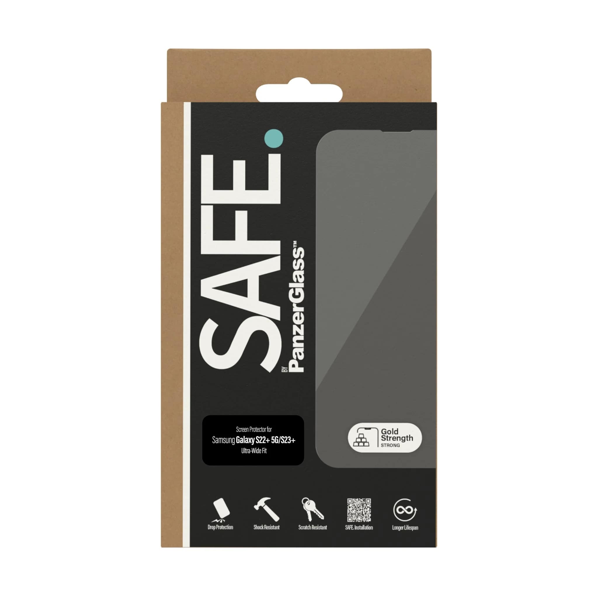 Safe by PanzerGlass Samsung Galaxy S23 Plus / S22 Plus Case Friendly Full Screen Αντιχαρακτικό Γυαλί Οθόνης - Διάφανο - SAFE95098