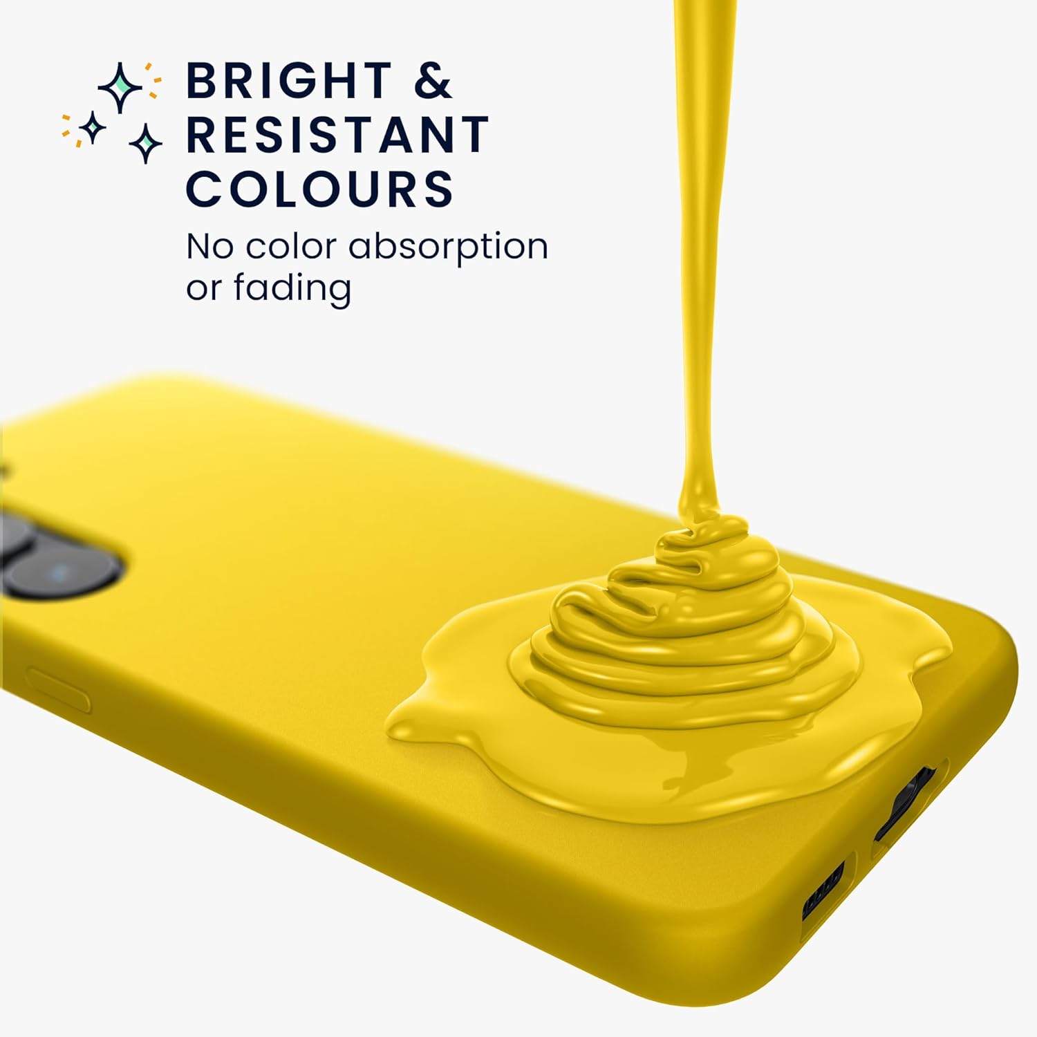 KW Samsung Galaxy S24+ Θήκη Σιλικόνης Rubberized TPU - Bright Yellow