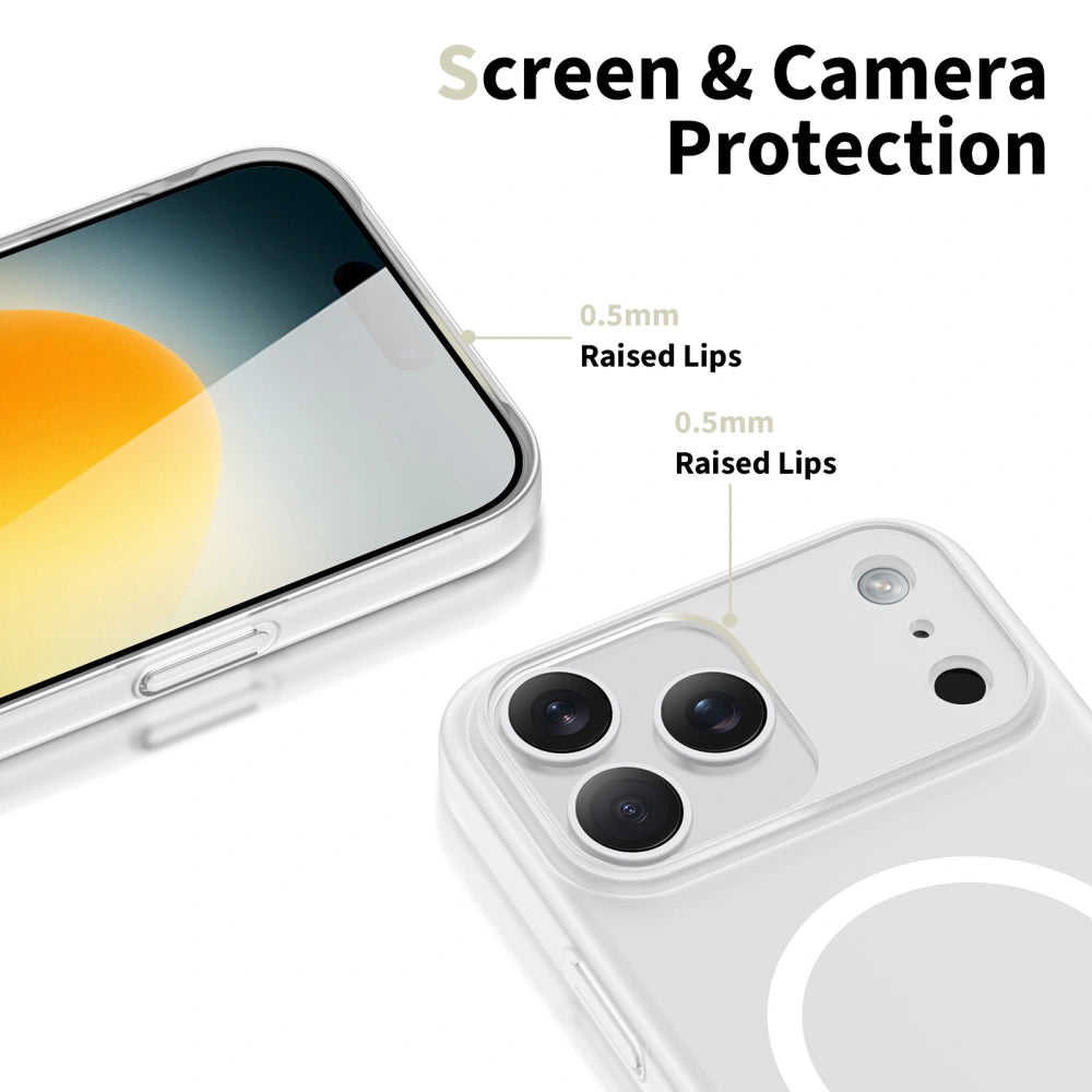 Tech-Protect iPhone 17 Pro Max MagSlim - Σκληρή Θήκη με MagSafe - Matte / White