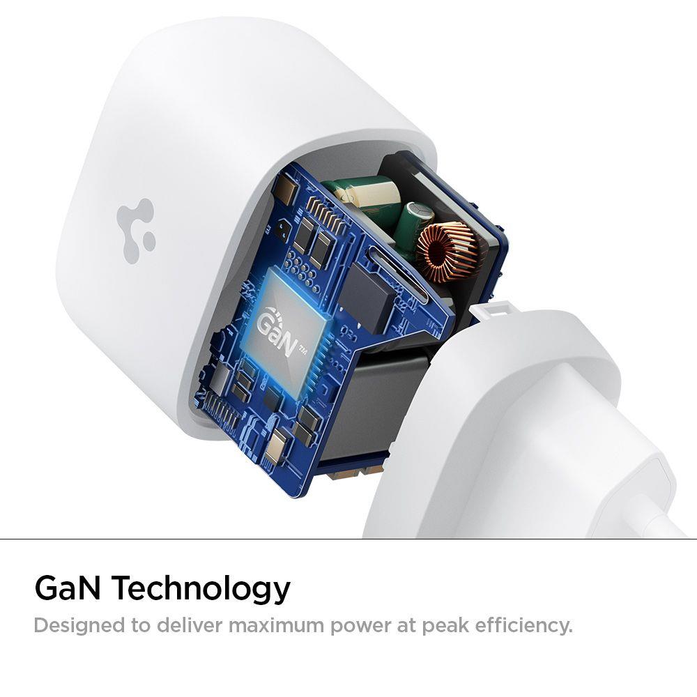 Spigen PE2009EU PowerArc PD 20W Οικιακός Φορτιστής Γρήγορης Φόρτισης με Θύρα Type-C - White