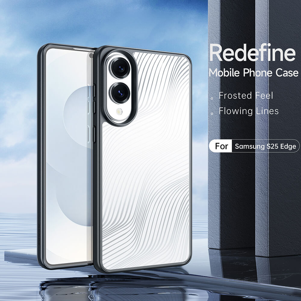 Dux Ducis Samsung Galaxy S25 Edge - Aimo Series - Σκληρή Θήκη με Πλαίσιο Σιλικόνης - Black