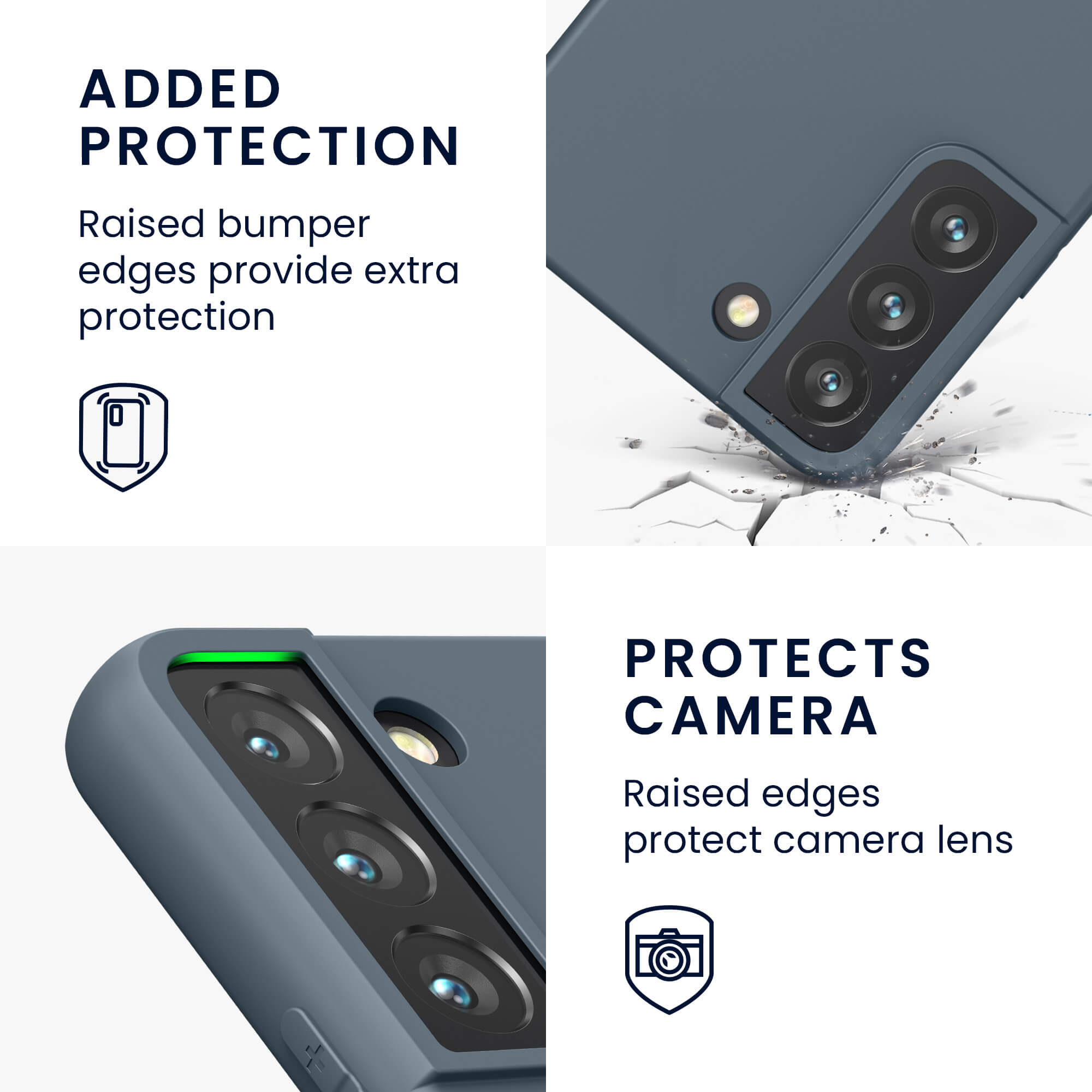 KW Samsung Galaxy S22 Θήκη Σιλικόνης TPU - Slate Grey - 56758.202