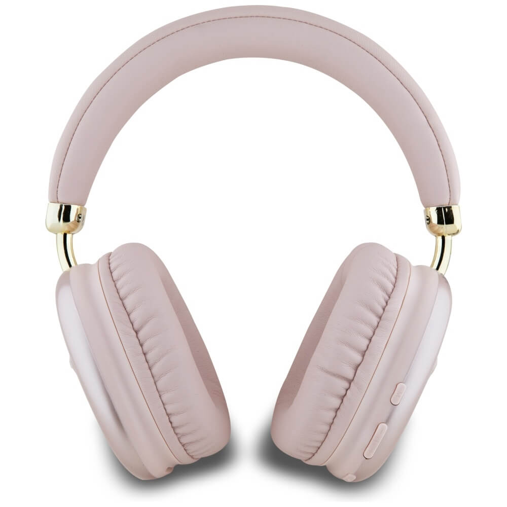 Guess Over-Ear Metallic Triangle Logo - Ασύρματα Bluetooth Ακουστικά - Pink