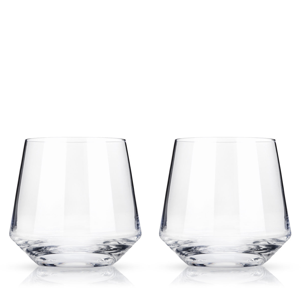 Viski Σετ με 2 Κρυστάλλινα Ποτήρια Cocktail - 350 ml - Raye Angled