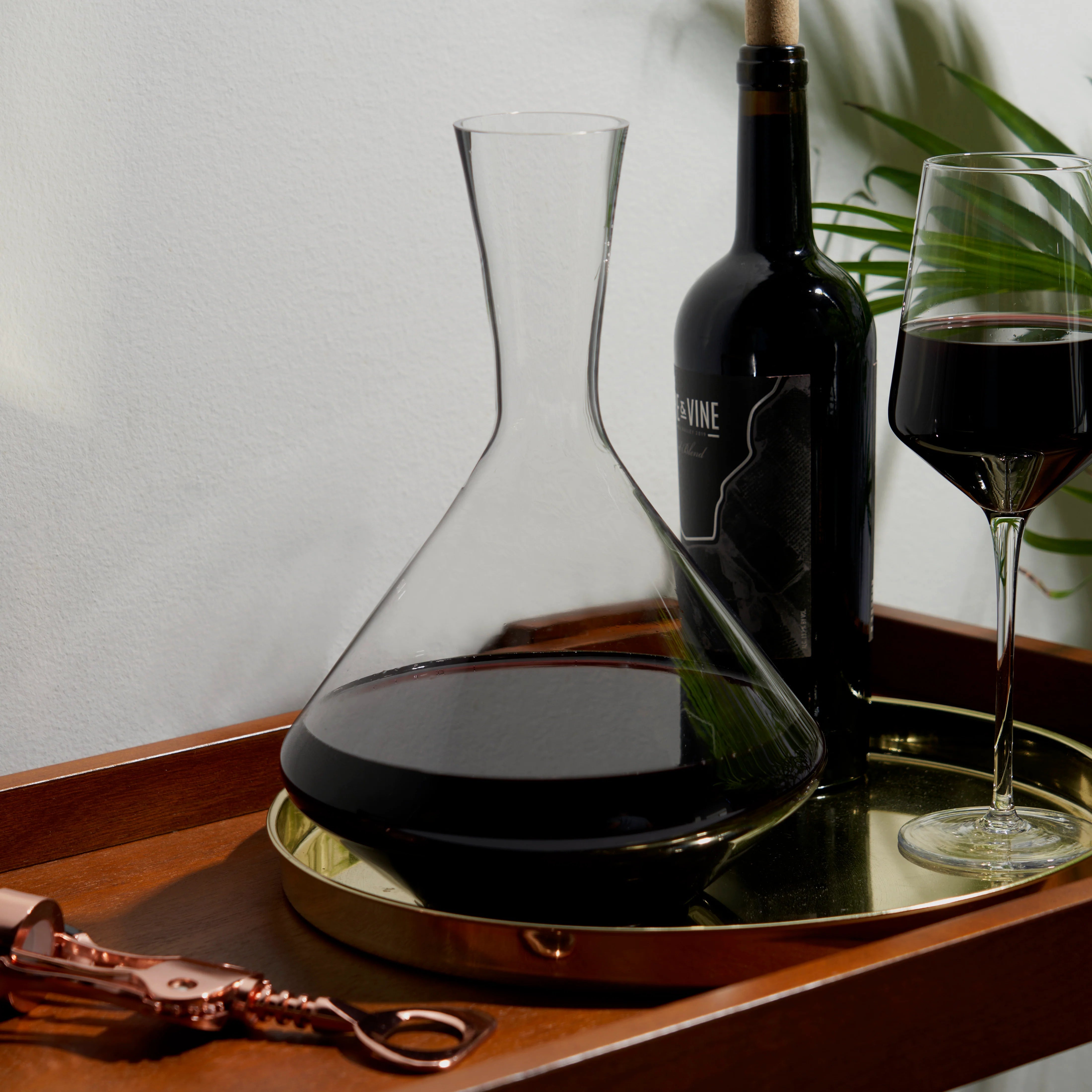 Viski Κρυστάλλινη Καράφα Κρασιού - Decanter - 1.8L - Raye Angled