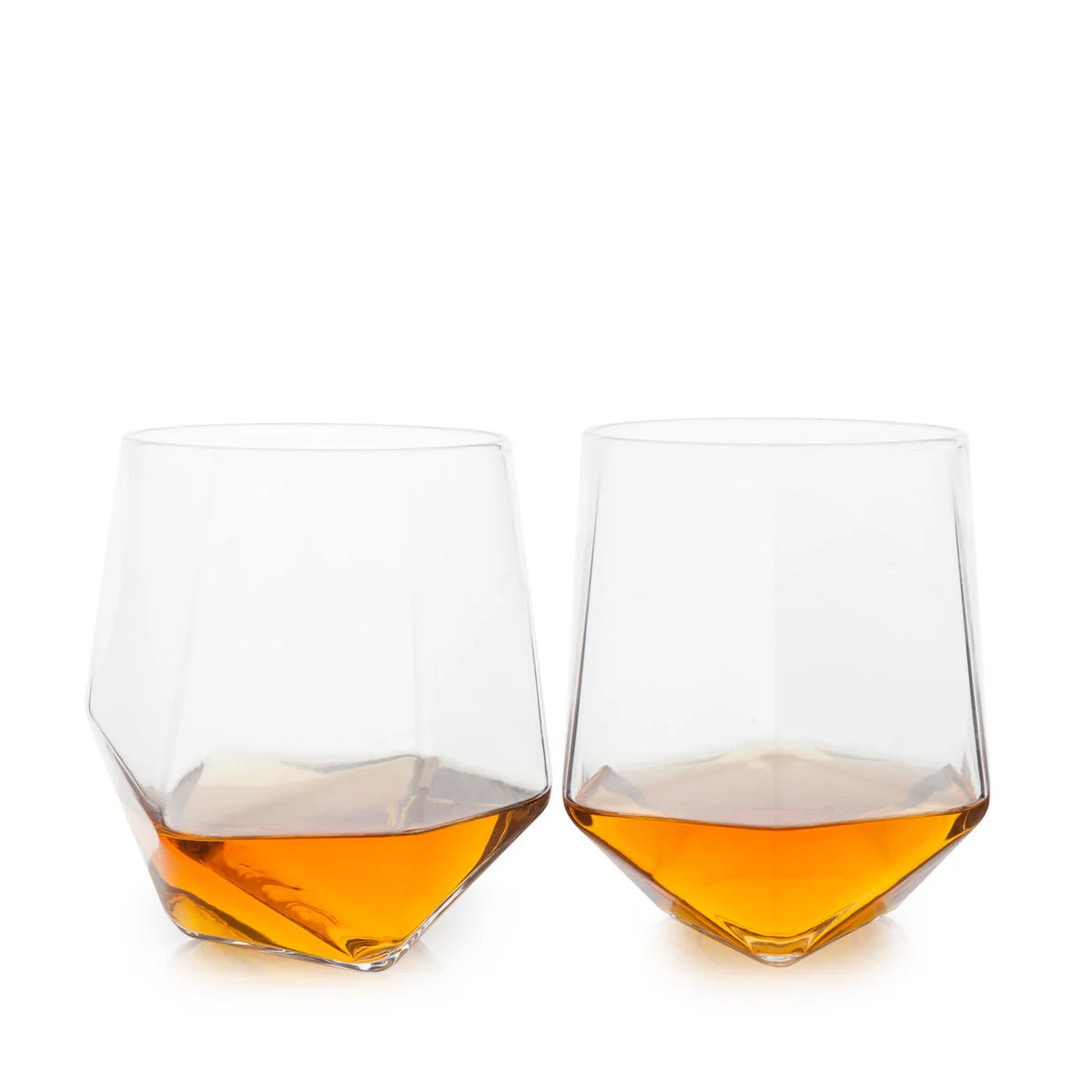 Viski Σετ με 2 Κρυστάλλινα Ποτήρια - 325 ml - Seneca Faceted