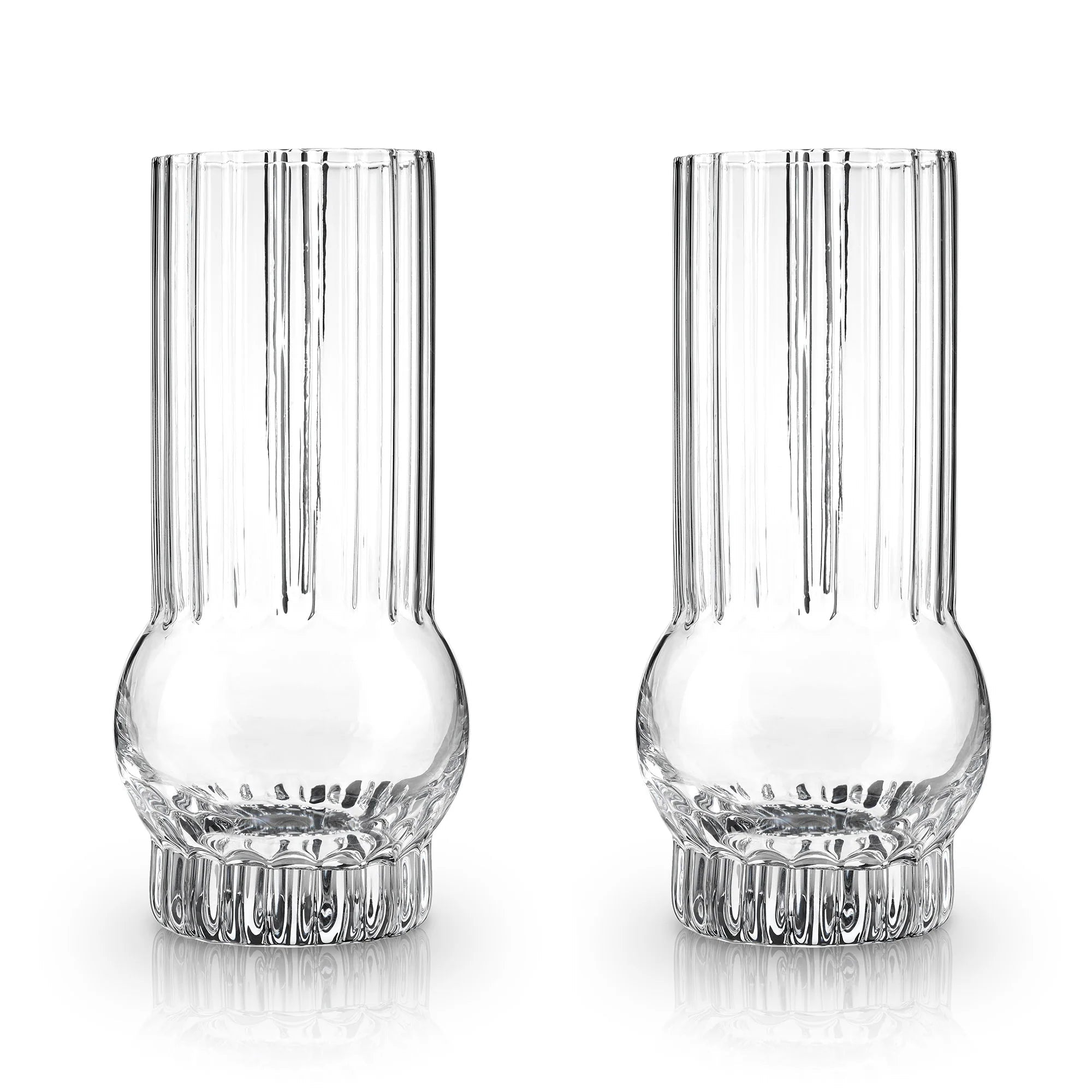 Viski Σετ με 2 Κρυστάλλινα Ποτήρια - 384 ml - Art Deco