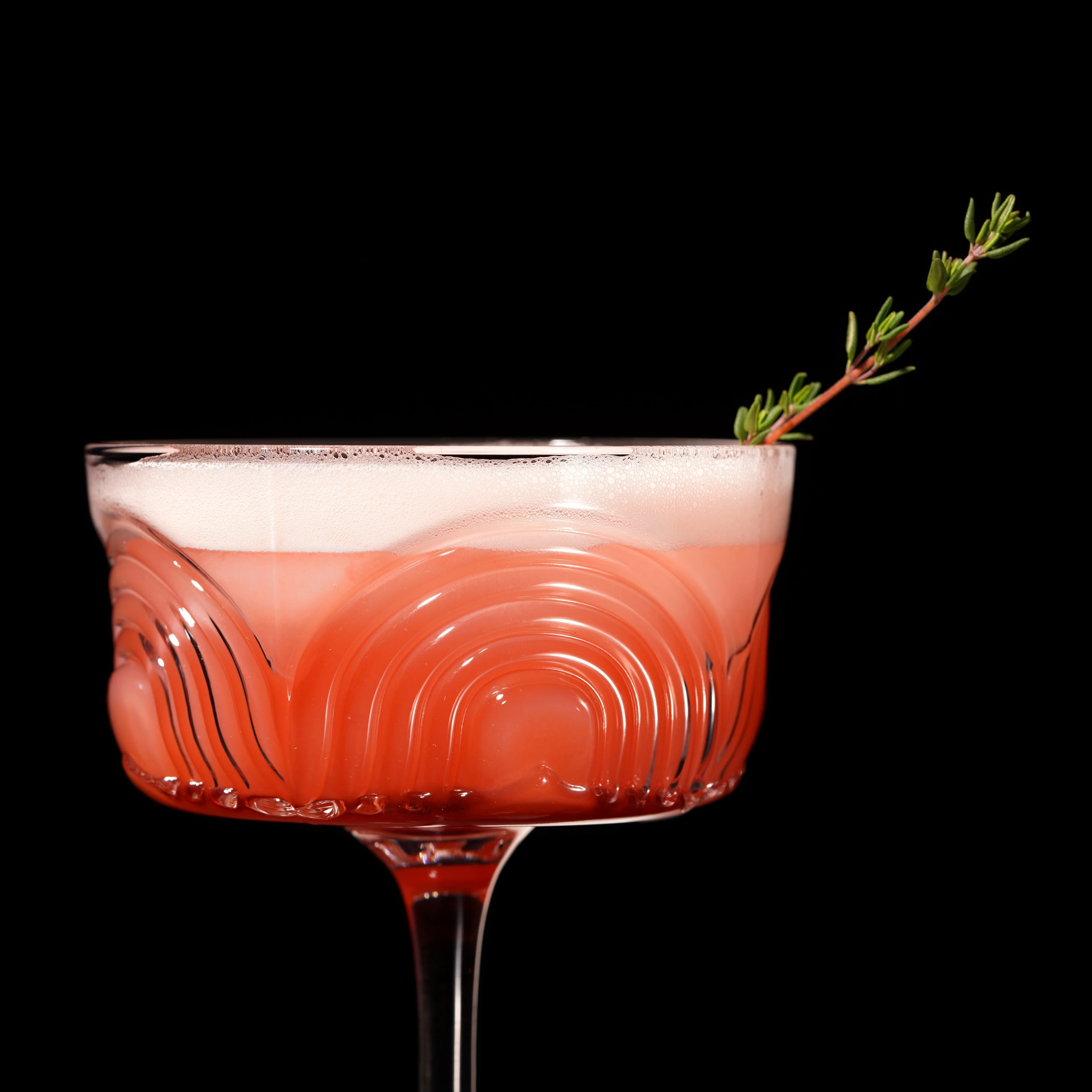 Viski Σετ με 2 Κρυστάλλινα Ποτήρια Cocktail Coupe - 220 ml - Beau