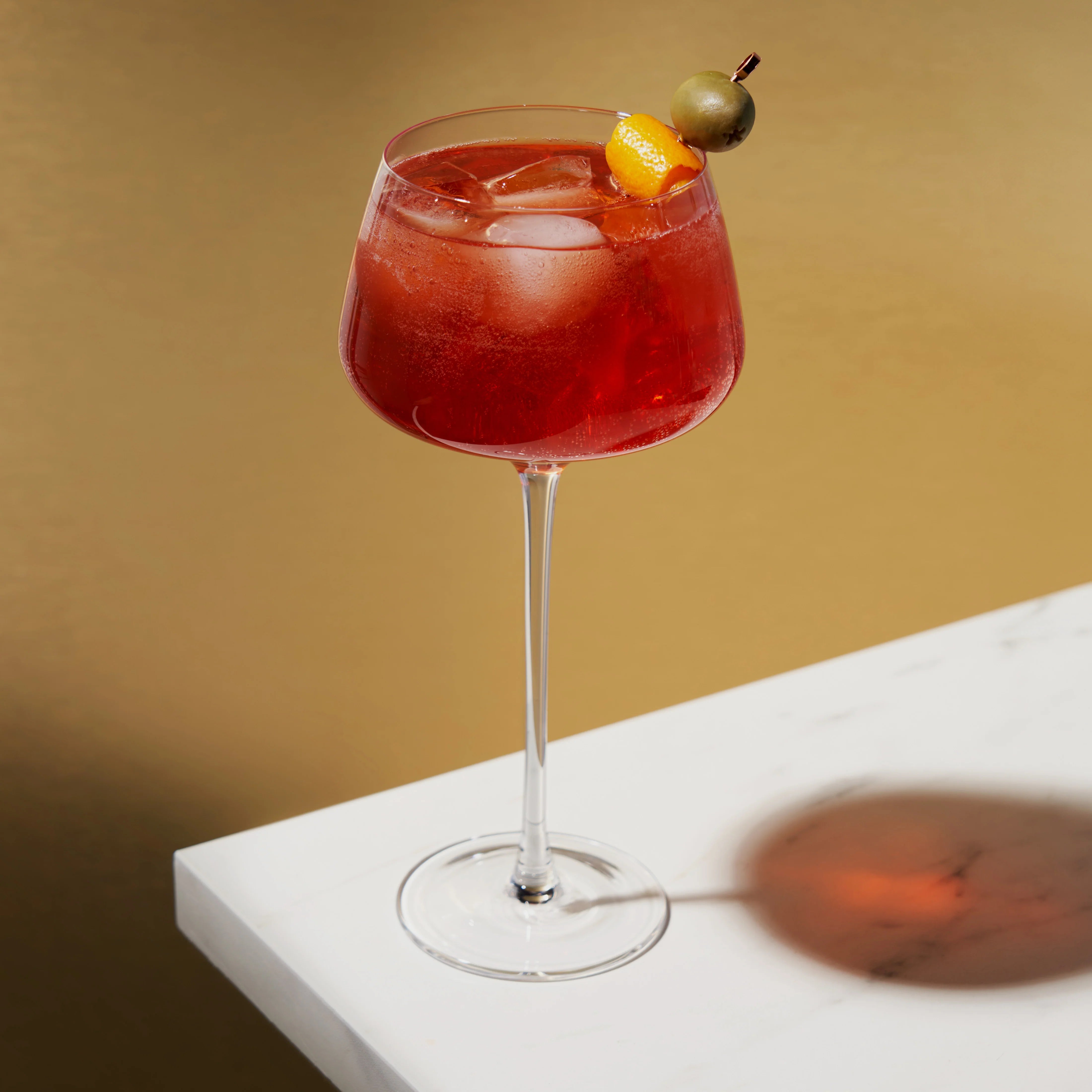 Viski Σετ με 2 Κρυστάλλινα Ποτήρια για Aperol Spritz / Cocktail - 470 ml - Raye Angled