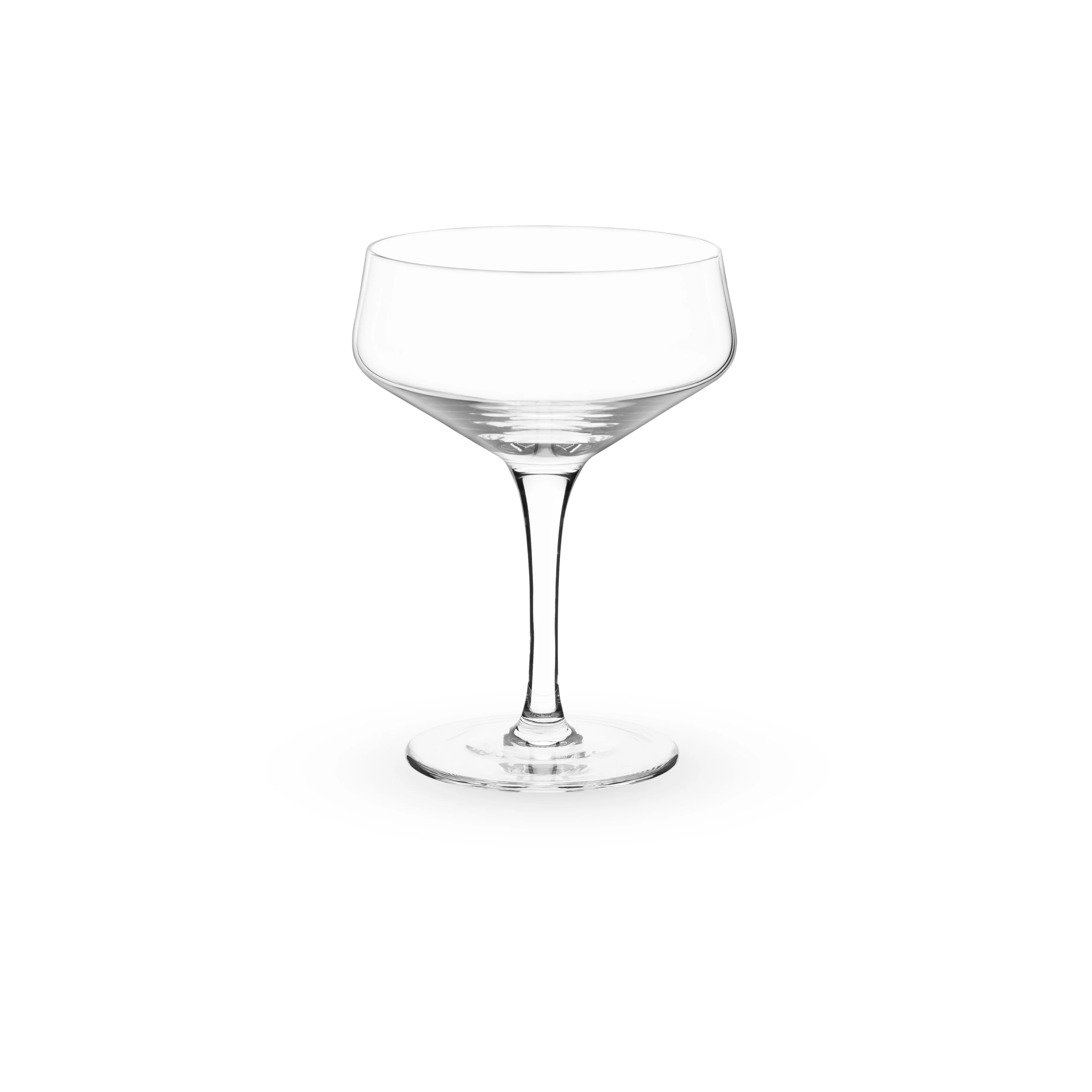 Viski Σετ με 2 Κρυστάλλινα Ποτήρια για Cocktail / Σαμπάνια - Coupe - 210 ml - Raye Angled