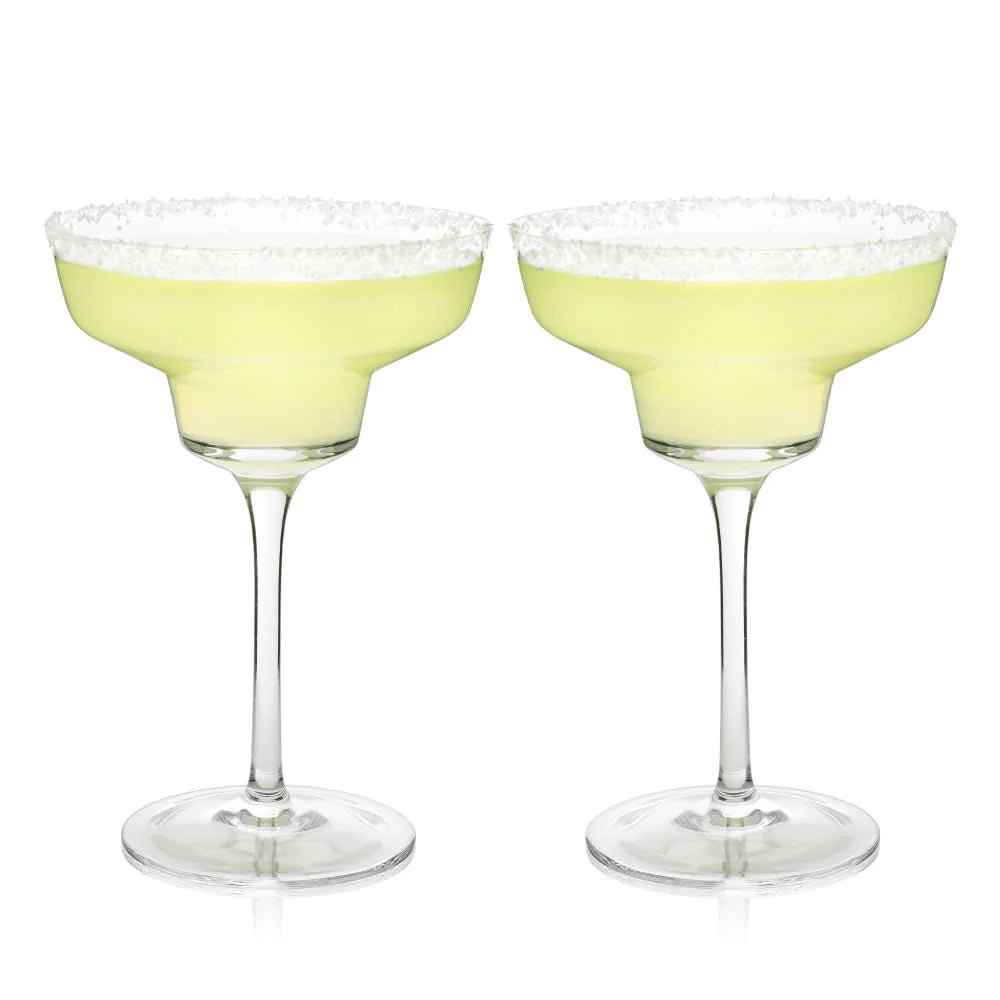Viski Σετ με 2 Κρυστάλλινα Ποτήρια Margarita - 355 ml - Raye Angled