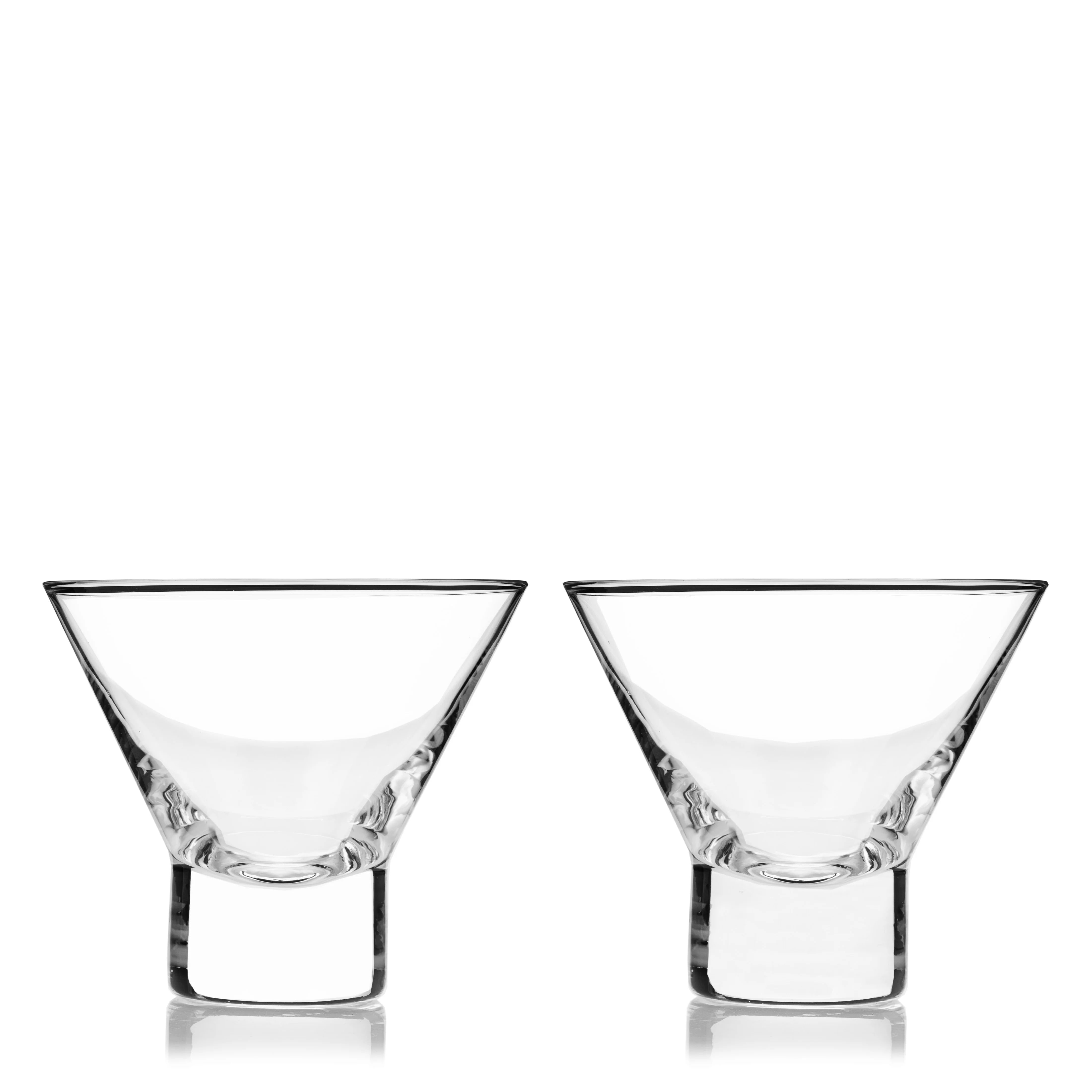 Viski Σετ με 2 Κρυστάλλινα Ποτήρια Martini - 220 ml - Raye